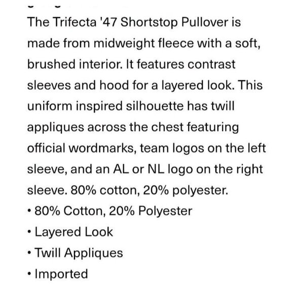 COPY - '47 New York Mets Trifecta 47 Shortstop Pullover Men Hoodie XL Blue/Oran… - Picture 11 of 11